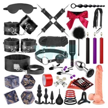 36pcs-bdsm-dildo-bondage-kit