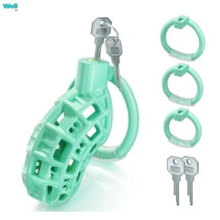 Light Gray Chastity Cock Cage With Invisible Lock